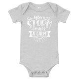 After a storm comes a calm Baby short sleeve one piece