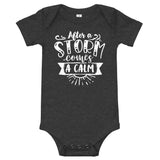 After a storm comes a calm Baby short sleeve one piece