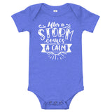 After a storm comes a calm Baby short sleeve one piece