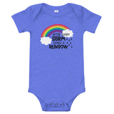 After every storm cames a rainbow Baby short sleeve one piece