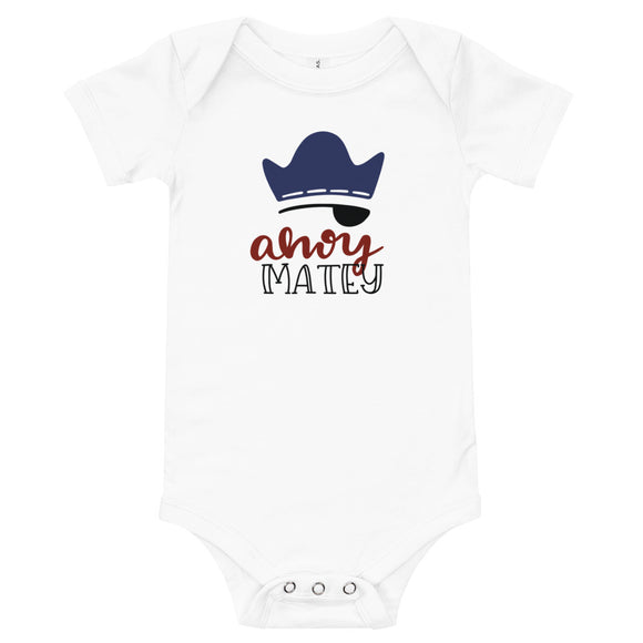 Ahoy Matey Baby short sleeve one piece