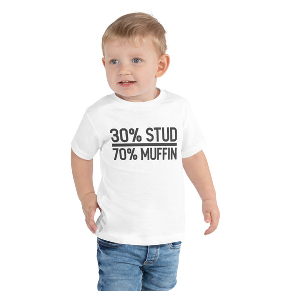 30% Stud 70% Muffin Toddler Short Sleeve Tee