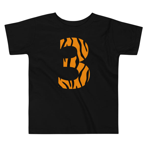 3rd Birthday Tiger Toddler Short Sleeve Tee