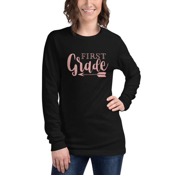 First Grade Teacher Unisex Long Sleeve Tee