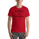 Allergic to mornings Short-Sleeve Unisex T-Shirt