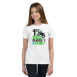 1st Grade Player 1 Start Youth Short Sleeve T-Shirt